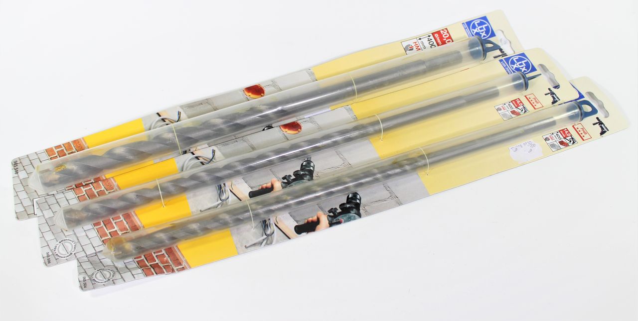 LUX Mauerbohrer Set 3-tlg. ø14,16,20mm HM Steinbohrer Bohrer bohren Werkzeug LUX Mauerbohrer Set 3-tlg. ø14,16,20mm HM Steinbohrer Bohrer bohren Werkzeug