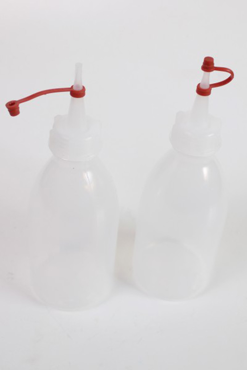 2 x butelka laboratoryjna z wąską szyjką 250 ml + pokrywka butelki butelka z rozpylaczem wykonana z PE-LD