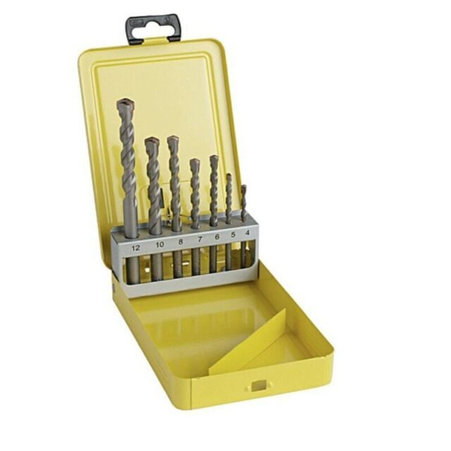 HAWERA Betonbohrer Set 7 teilig 4–12 mm Steinbohrer Hammerbohrer Bohrer Satz