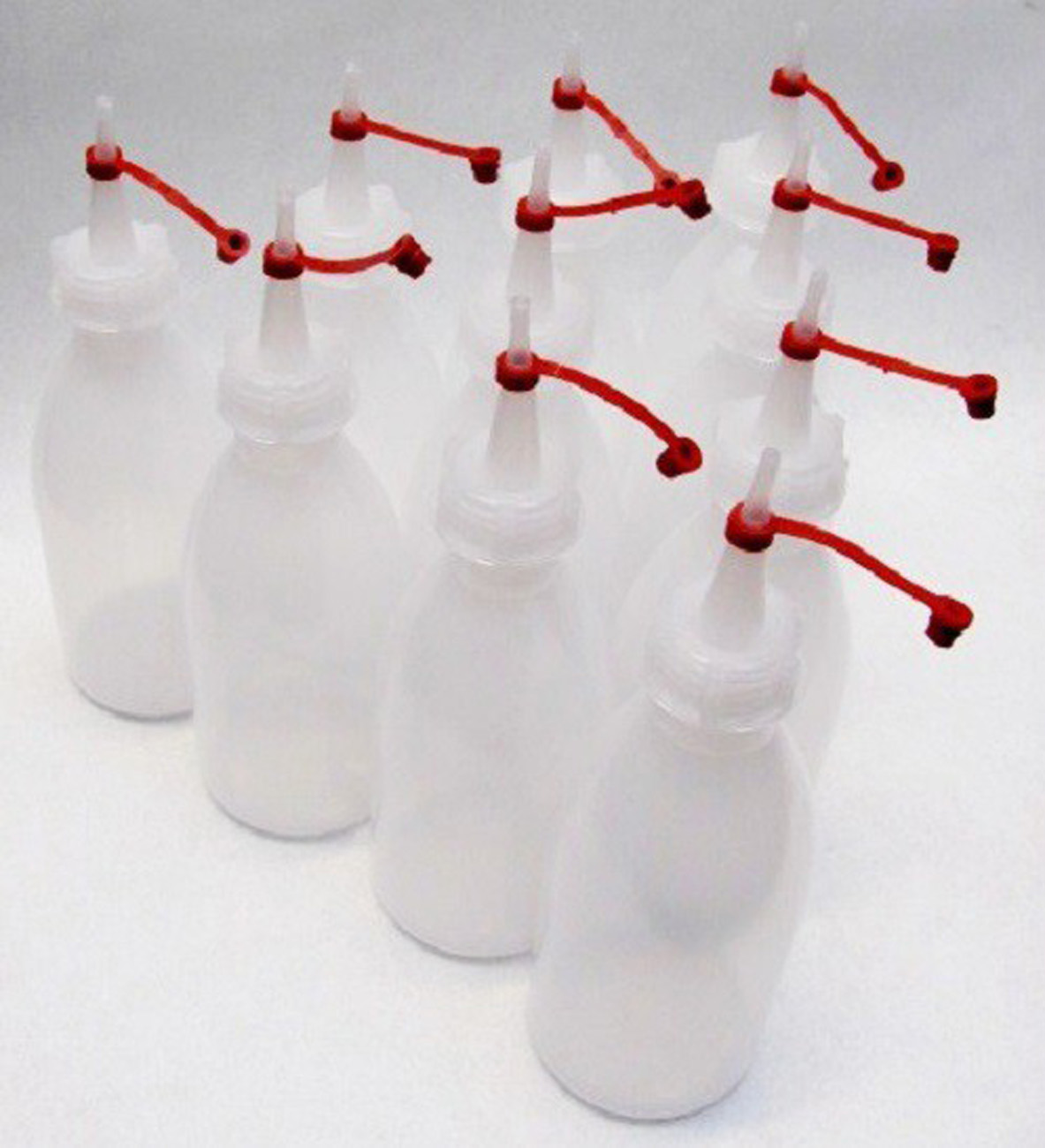 10 x Enghalsflasche Laborflasche 250 ml + Deckel Flasche Spritzflasche aus PE-LD