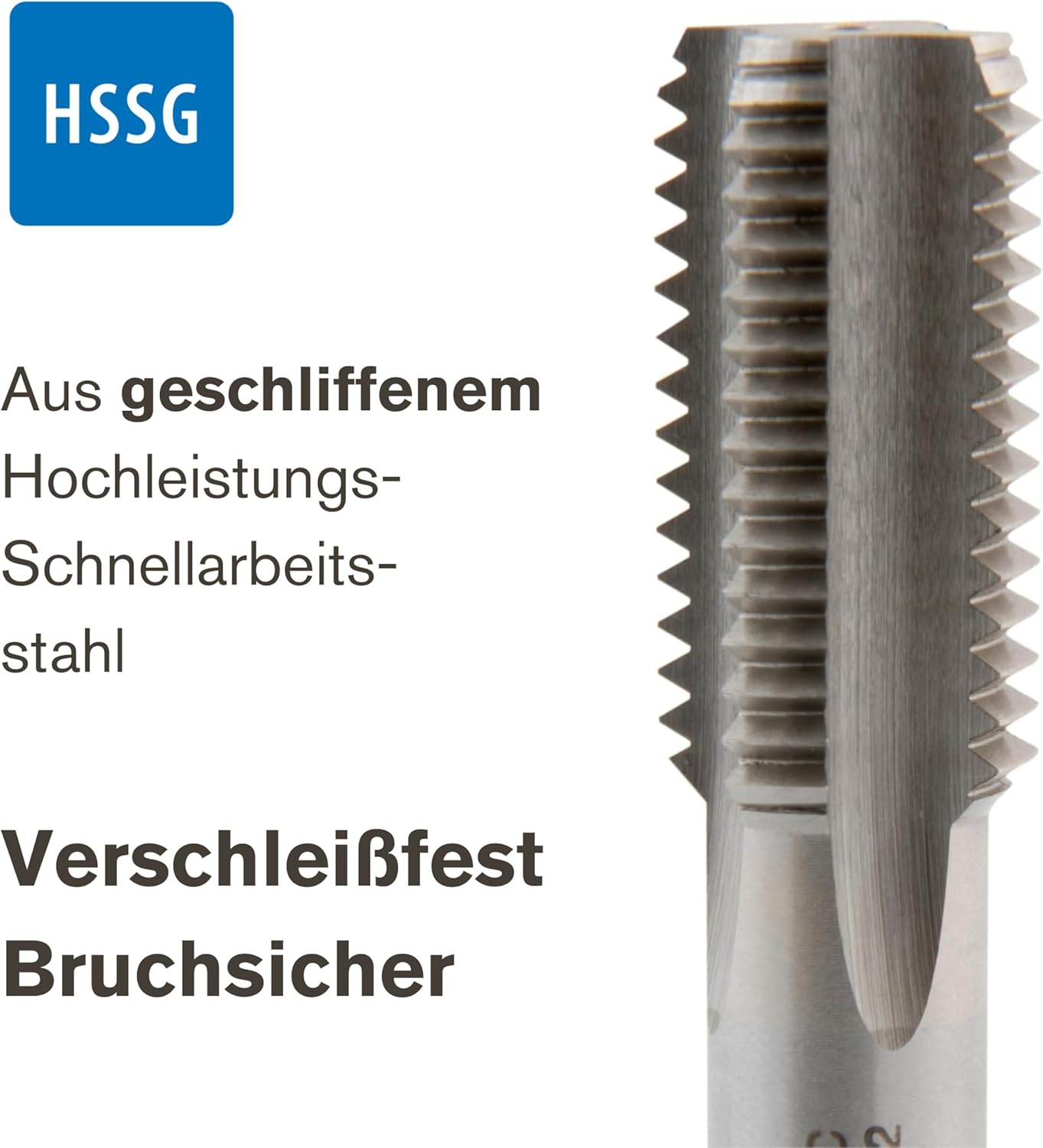 Handgewindebohrer Set 3 tlg M42 HSS Gewindewerkzeug Gewindebohrer Bohrer Gewinde