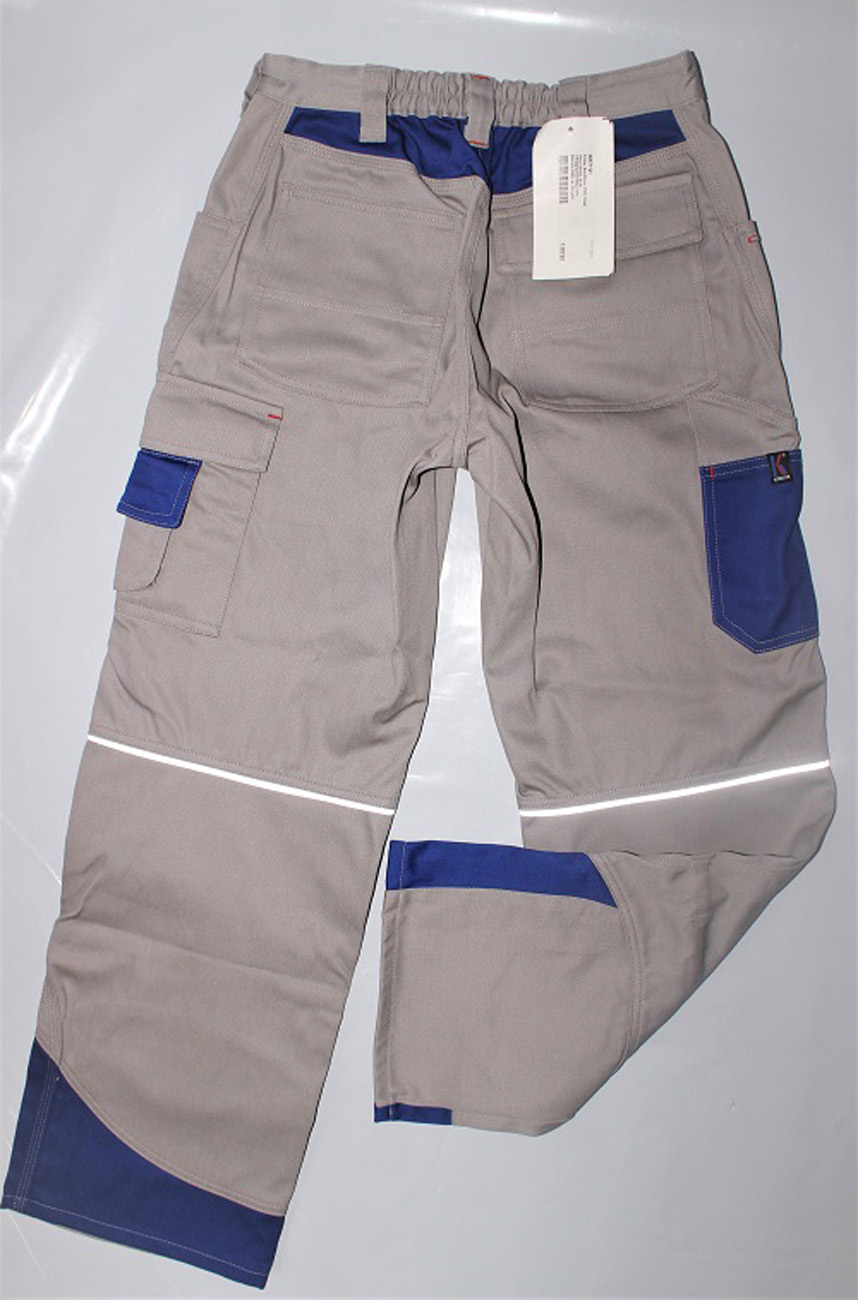 KÜBLER Bundhose 2046 3315 grau/blau Arbeitshose Arbeitsschutz Hose Arbeit Herren