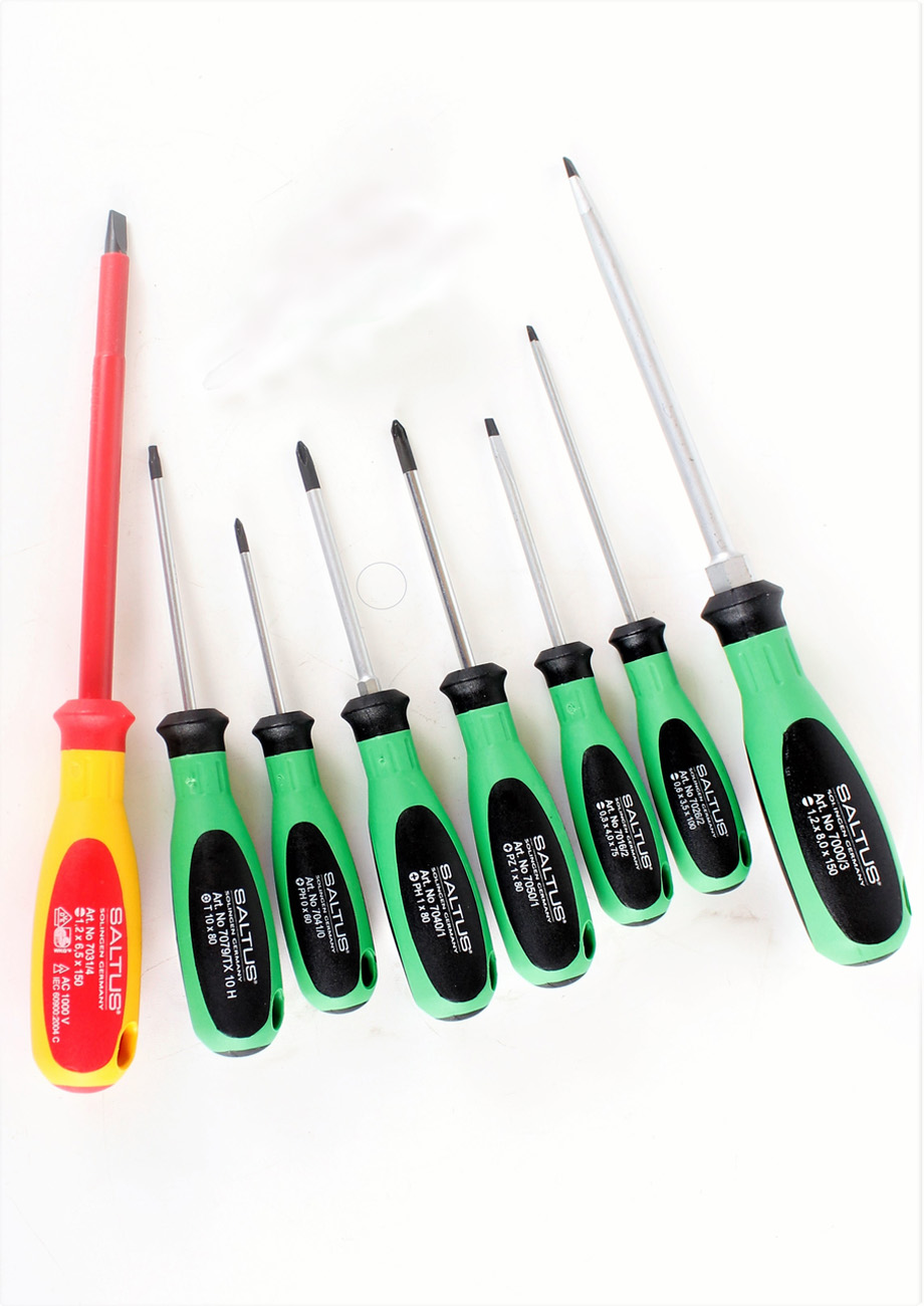 Zestaw wkrętaków SALTUS 8 elementów Zestaw wkrętaków krzyżowych PH PZ TX Professional