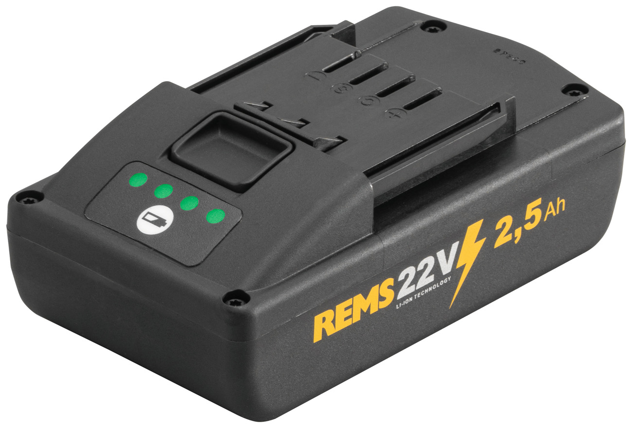 REMS Akku Nr. 571571 Li-Ion 21,6 V 2,5 Ah passend Mini Press 22 V Pressmaschine