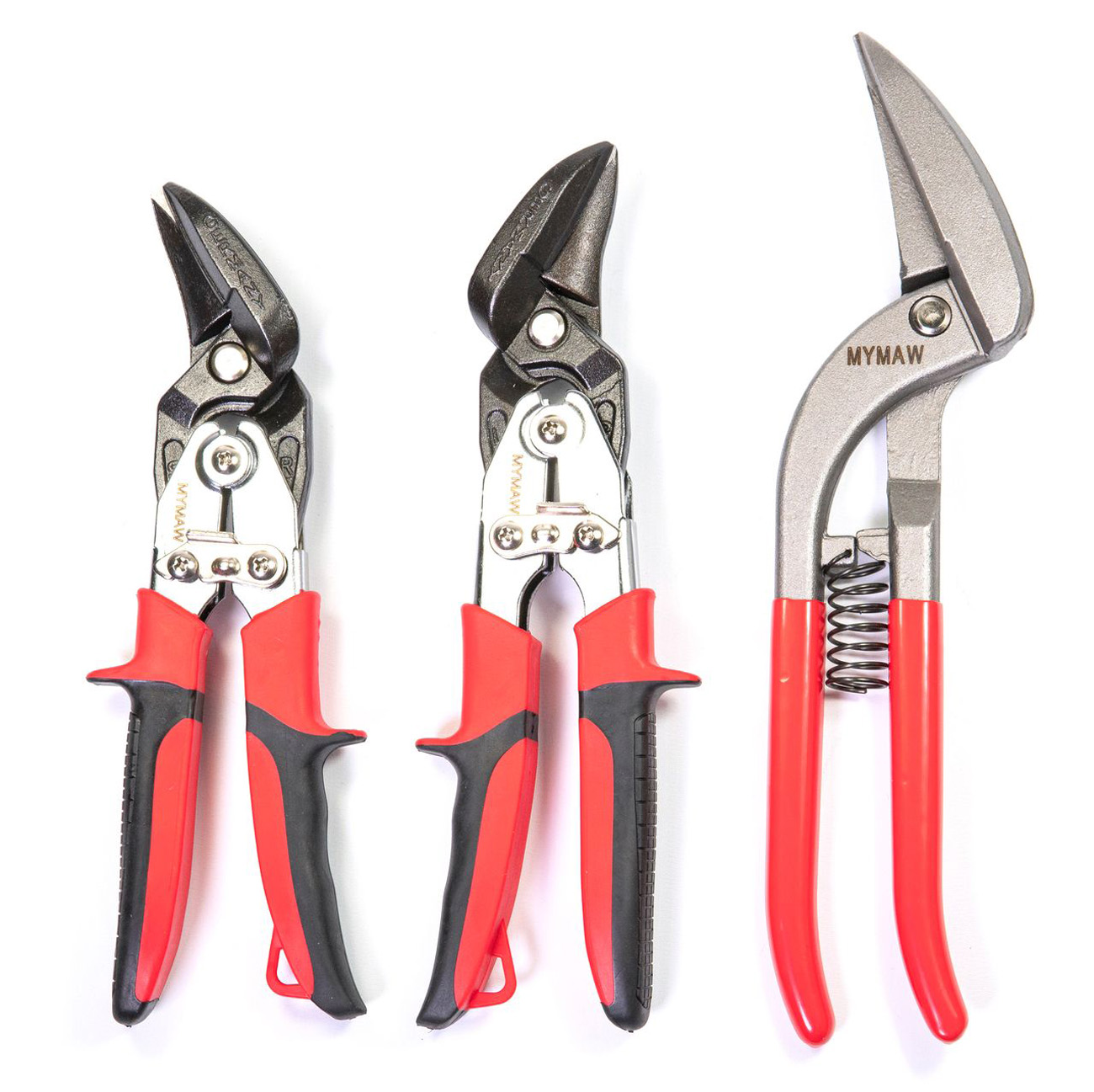 Profesjonalny zestaw nożyc do blachy 2 x Ideal + 1 x Pelikan nożyce do blachy dekarze hydraulicy