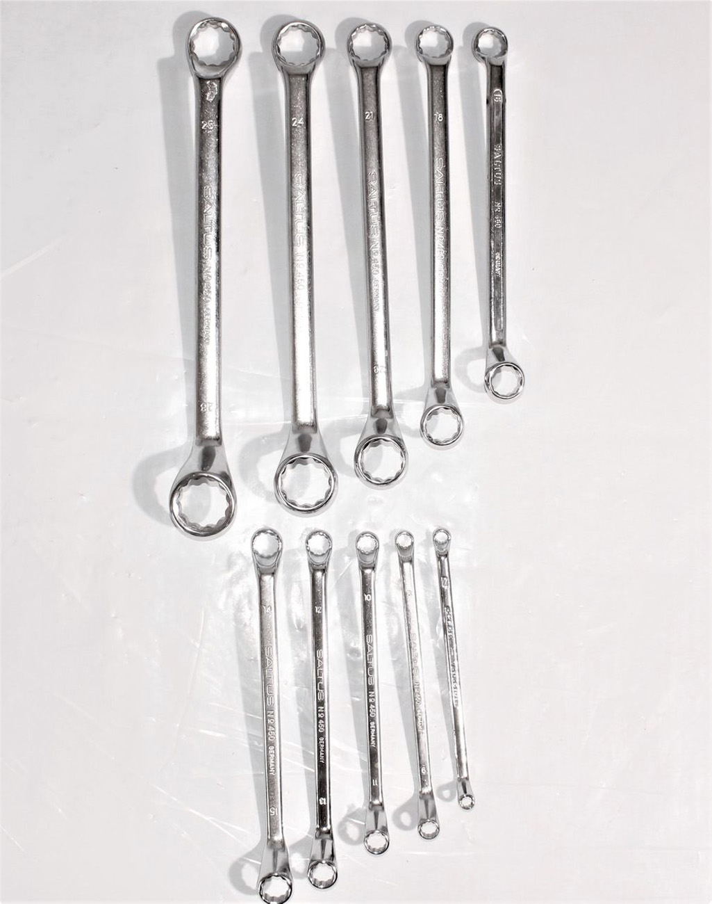 Zestaw kluczy płasko-oczkowych SALTUS 10-cz. 6-28 mm Zestaw kluczy płasko-oczkowych 450