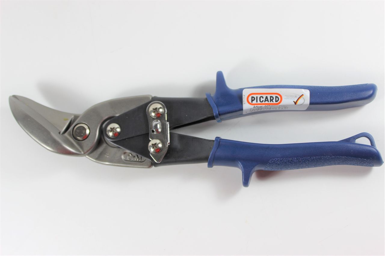 PICARD Hebel Figurenschere V2A 240 mm Links Schere Lochschere Blechschere Profi