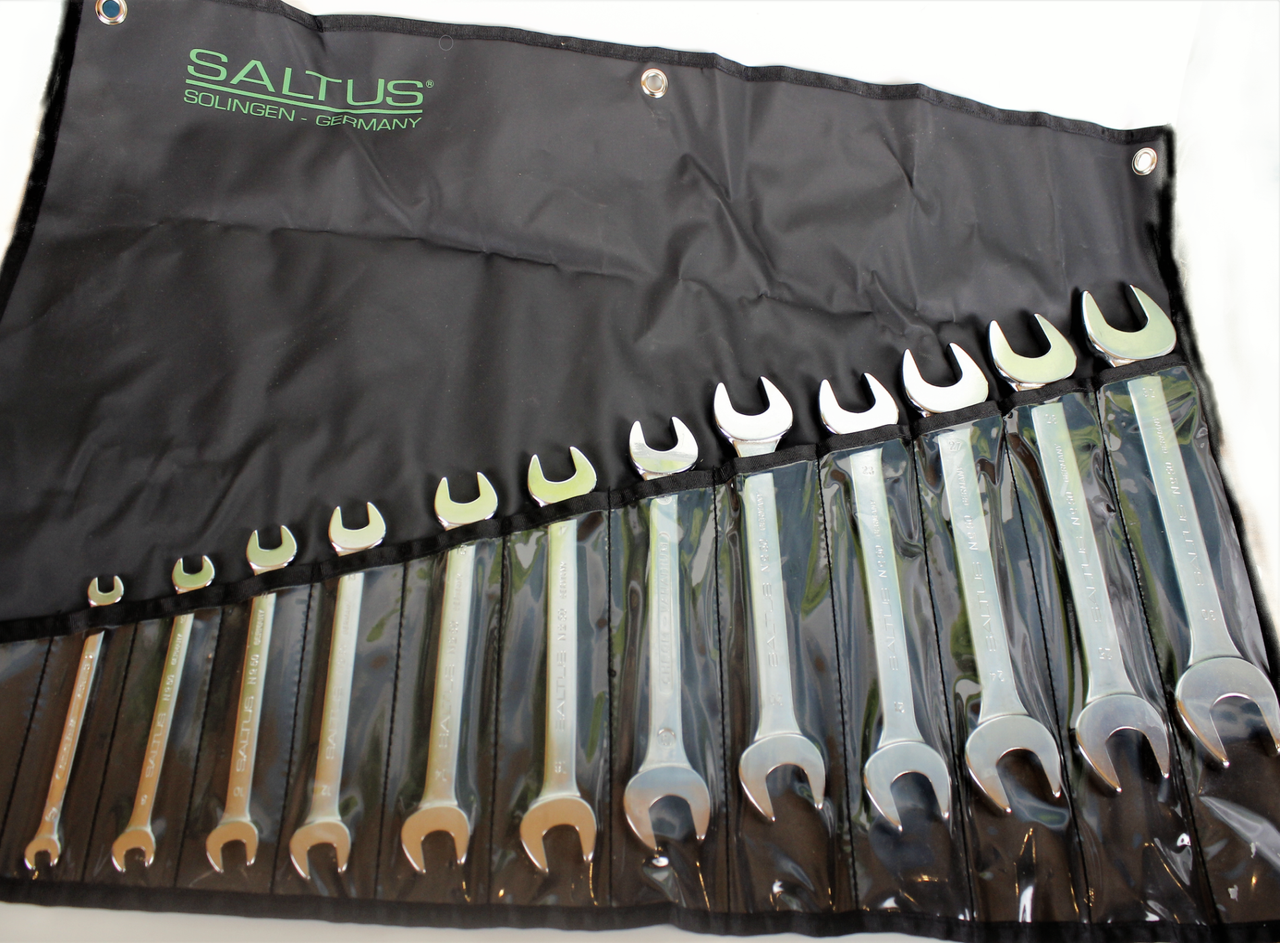 SALTUS Doppel-Maulschlüssel Set 12 tlg CV Schlüsselsatz Gabelschlüssel 6-32 mm