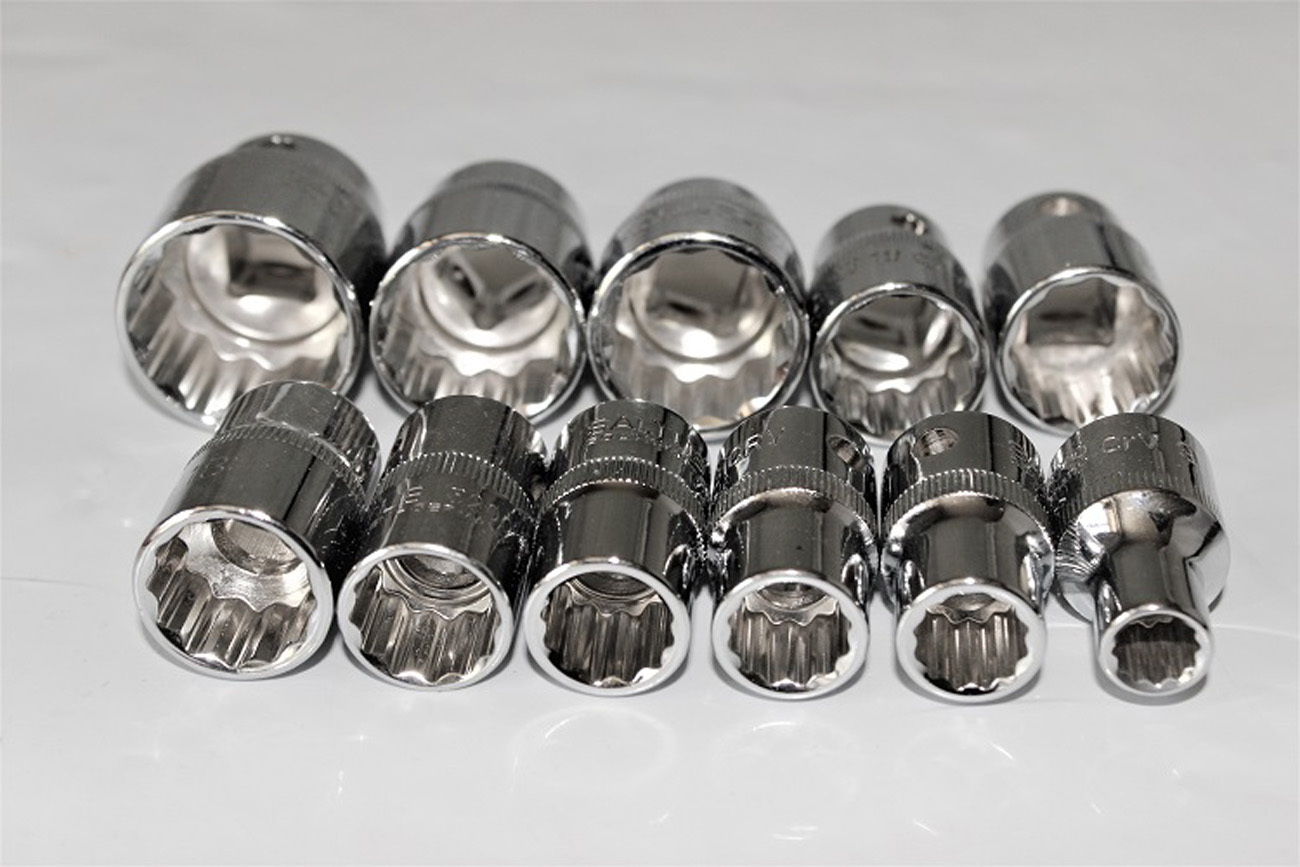 SALTUS Steckschlüsseleinsatz Set 11 tl 1/2" Stecknuss Schraubwerkzeuge 5200 9-27