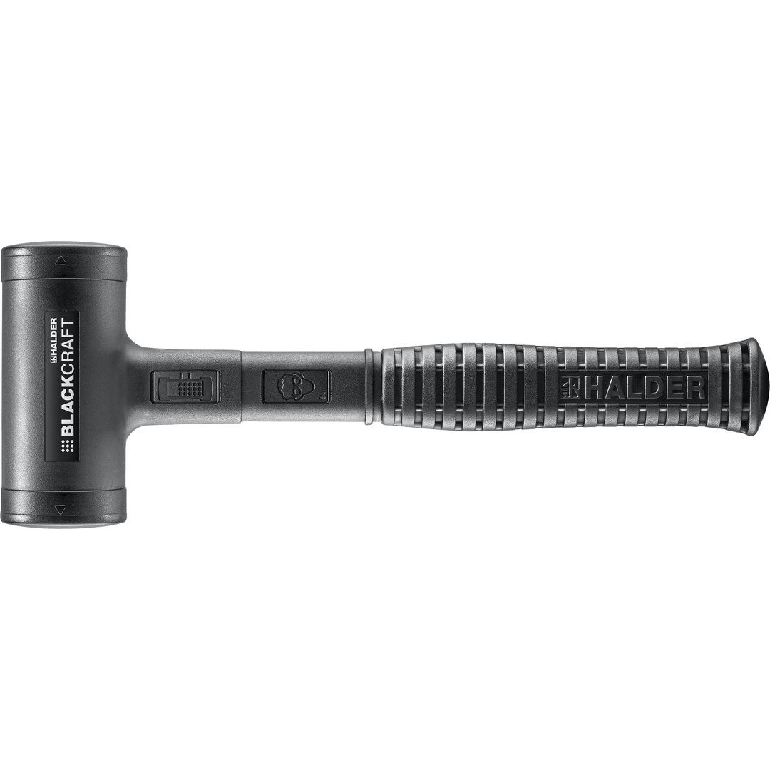 BLACKCRAFT-Schonhammer, mit bruchsicherem Stahlrohrstiel, PUR ummantelt und ergonomisch geformtem, rutschsicherem Griff | D=50 mm | 3379.050