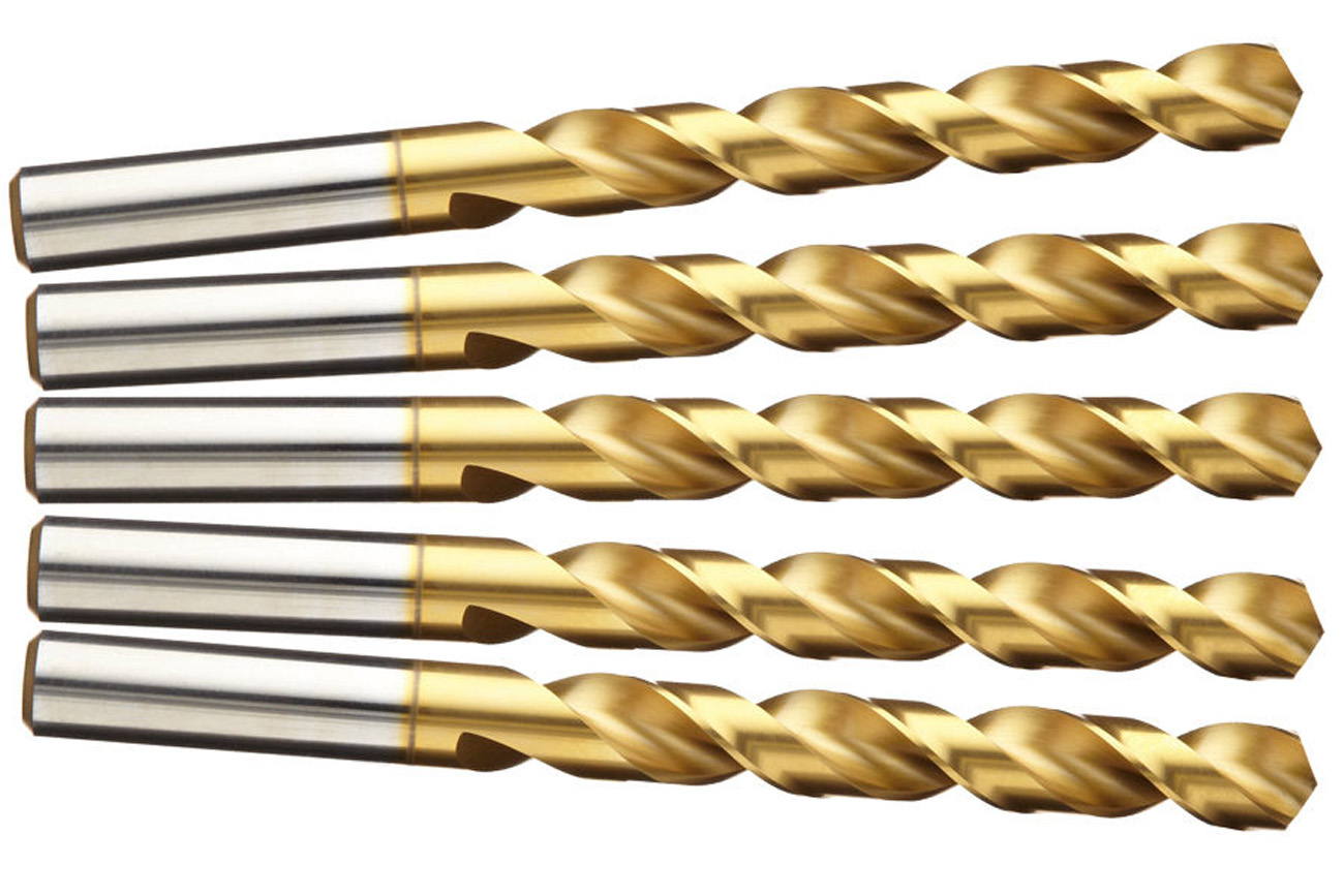 10 Wiertła do metalu HSS TiN Ø 5,5 mm azotowane tytanem 204045 Wiertło centrujące 10 Wiertła do metalu HSS TiN Ø 5,5 mm azotowane tytanem 204045 Wiertło centrujące