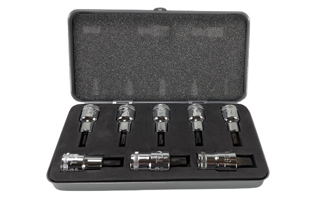 HEYCO Douilles de tournevis 8 pces 1/2" Torx CV