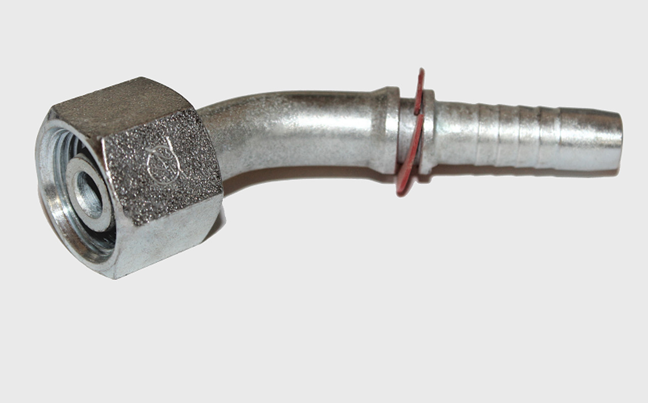 2 x Hydraulik Schlaucharmatur Hydraulikarmatur DKOS 45° M20x1,5 Tülle10 schwer