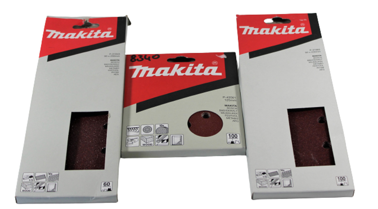 MAKITA Schleifblätter Schleifpapier Set 3-tlg. Schleifwerkzeug schleifen Blätter