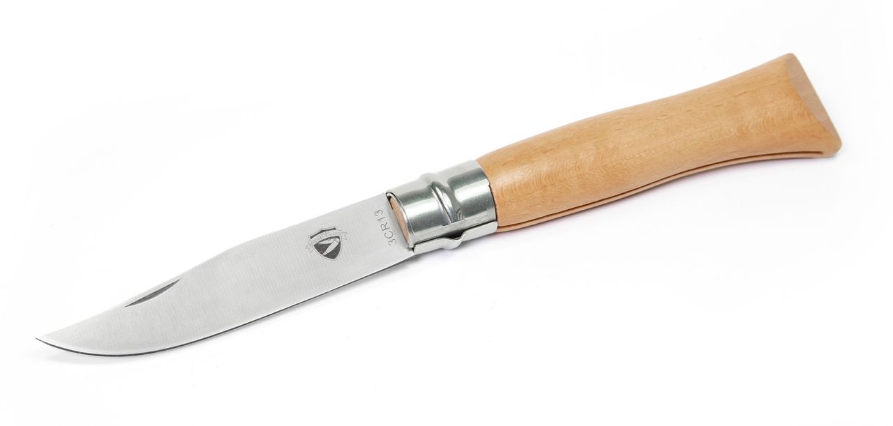 Taschenmesser Drehverschluss CURVILA Klappmesser Einhandmesser Messer Holzgriff