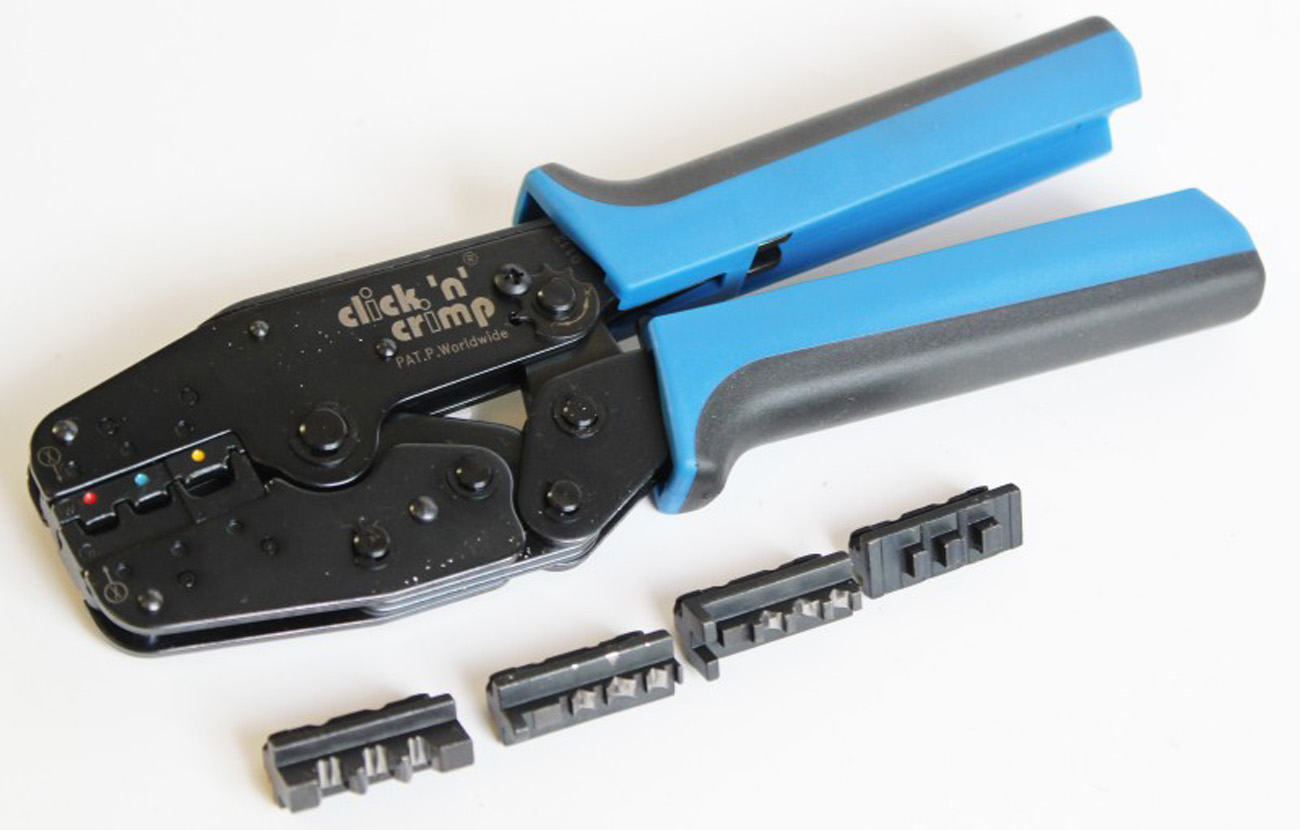 Pince à sertir click n crimp SOLARTECHNIK Outil de sertissage Pince à sertir pour cosses de câble