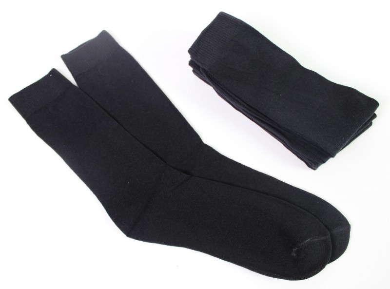5 Paar Socke Socken Strumpf Strümpfe für Sport Arbeit Freizeit schwarz Gr. 43-46