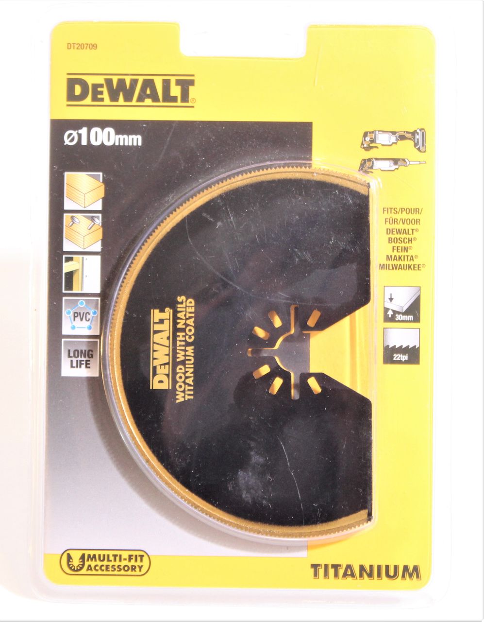 DEWALT Segmentsägeblatt Titanium Sägeblatt Segment Holzsägeblatt Sägen DT20709