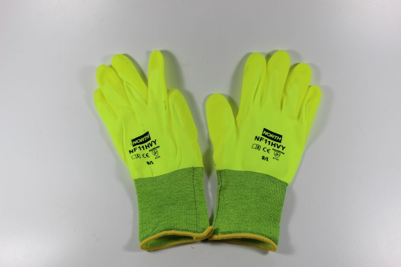 12 x HONEYWELL NorthFlex Neon Gr. 9 Schutz-Handschuhe Arbeits-Handschuh PVC