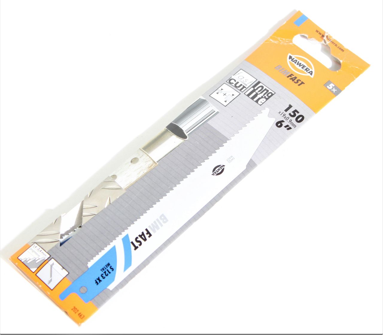 HAWERA Säbelsägeblatt S 123 XF 150 mm Sägeblatt Bi-Metall Long Life Nr. 202463