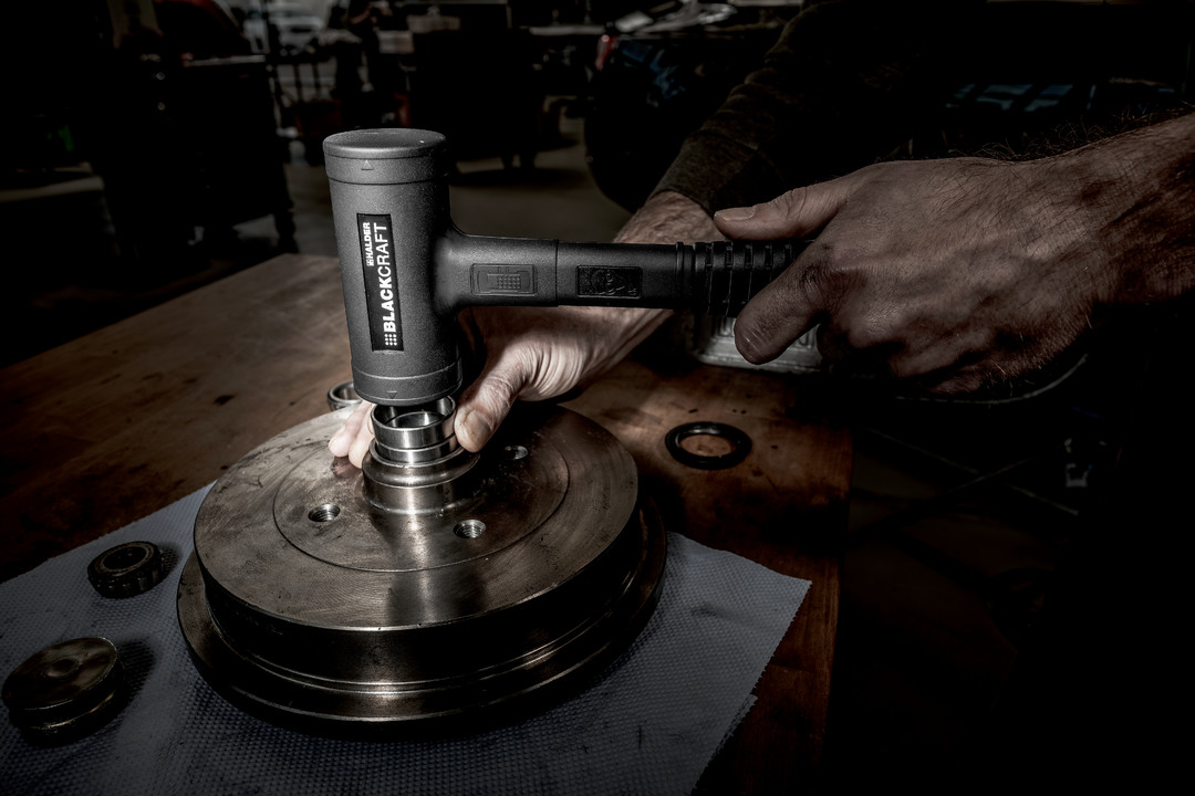 BLACKCRAFT-Schonhammer, mit bruchsicherem Stahlrohrstiel, PUR ummantelt und ergonomisch geformtem, rutschsicherem Griff | D=60 mm | 3379.060