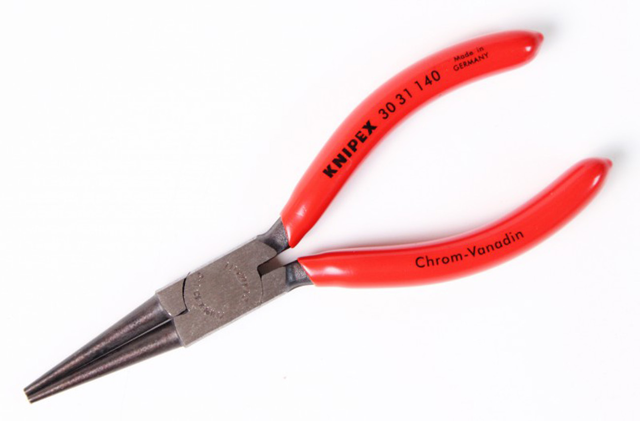 KNIPEX Langbeckzange Nr 3031140 Elektriker Zangen Elektro Rund 140 mm Zange Einspreng-Zange