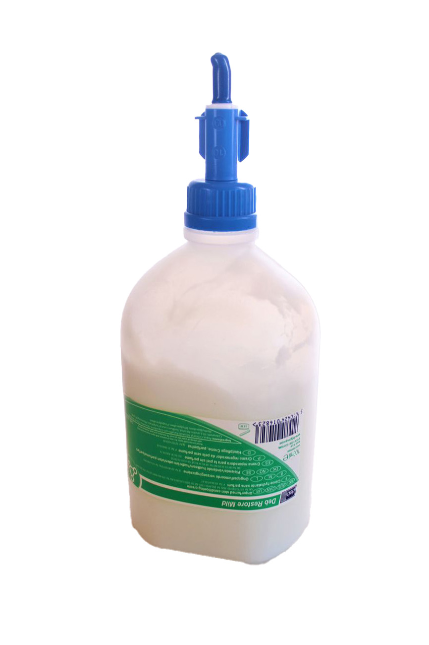 DEB RESTORE MILD Cream Skin Care Butelka z dozownikiem 700ml Lotion Care (100ml=2€)