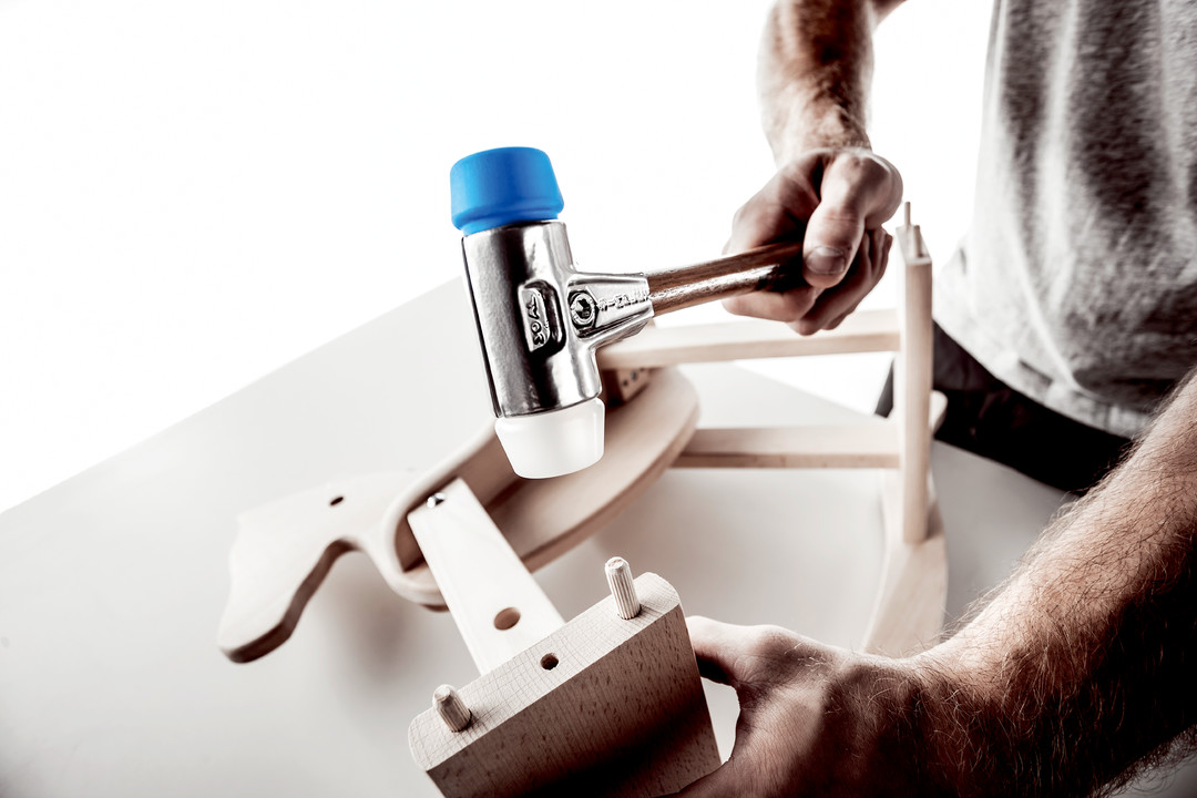 SIMPLEX-Schonhammer, TPE-soft / Superplastik; mit Aluminiumgehäuse und hochwertigem Holzstiel | D=30 mm | 3117.030 Aktionsbox "Dreamteam Innenausbau", SIMPLEX-Schonhammer, TPE-soft / Superplastik und SECURAL-Schonhammer | 3117s003