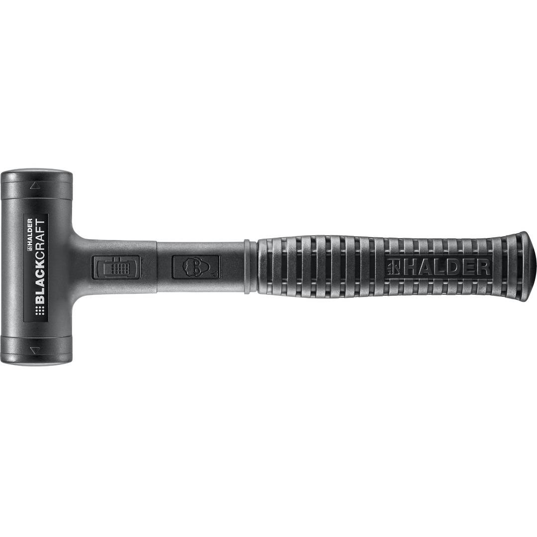 BLACKCRAFT-Schonhammer, mit bruchsicherem Stahlrohrstiel, PUR ummantelt und ergonomisch geformtem, rutschsicherem Griff | D=40 mm | 3379.040