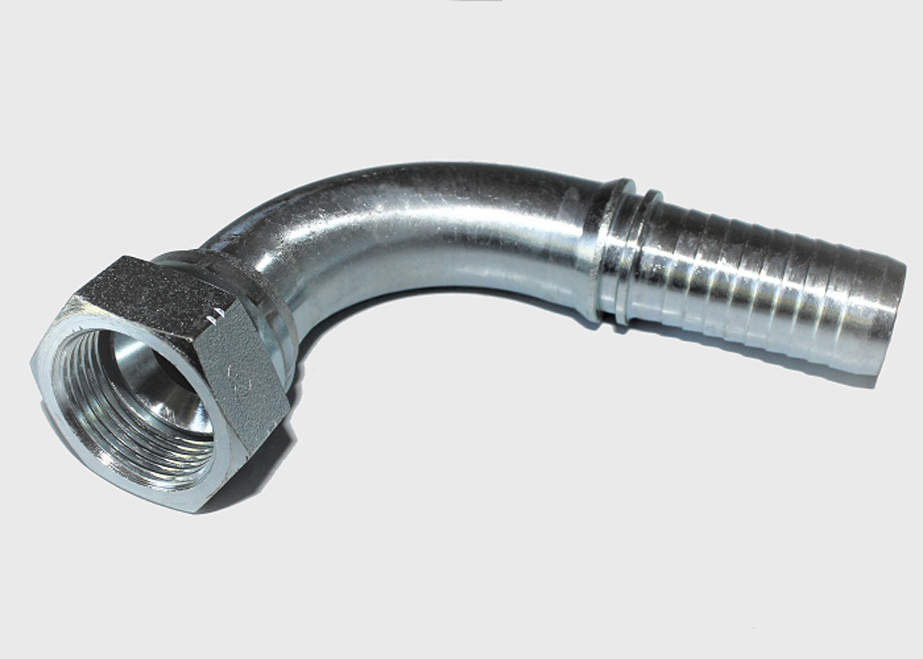 2 x Złącze hydrauliczne Złącze węża DKJ 90° 1" DN25 Nakrętka złączkowa
