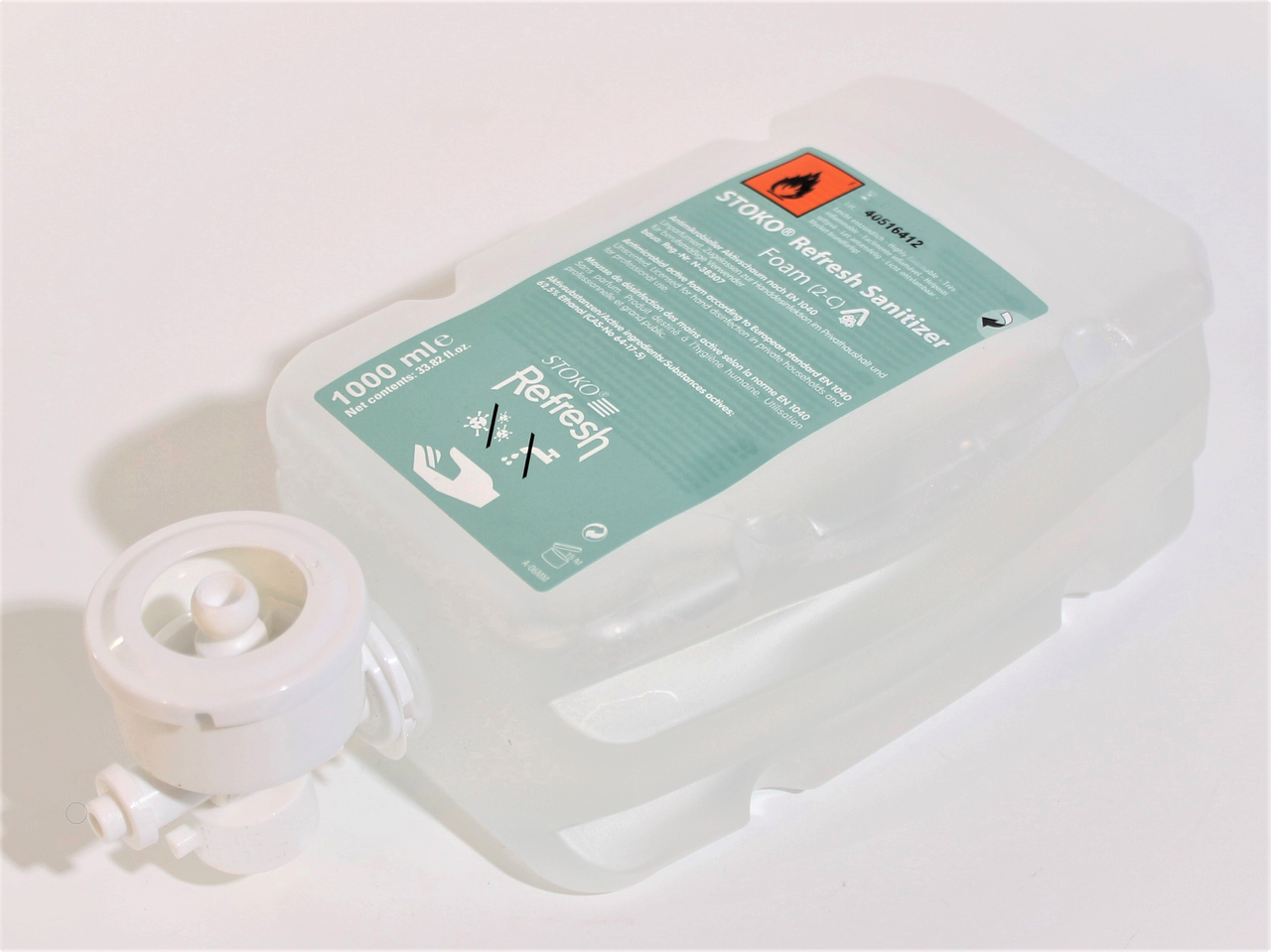 4 x STOKO Refresh Sanitizer Foam Desinfektion Aktivschaum Handreiniger (1l=5€)