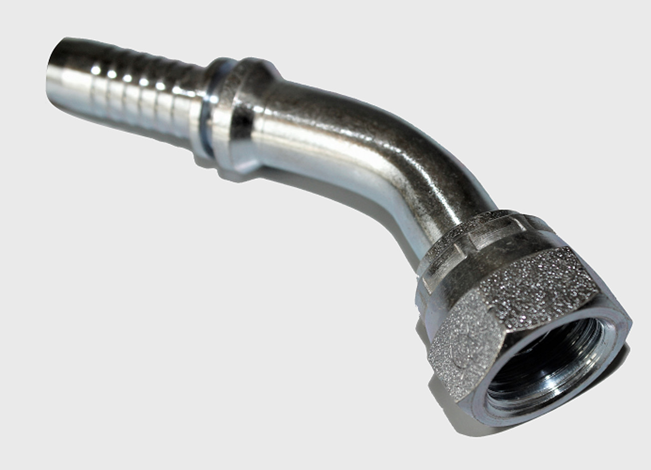 2 x Złączka węża hydraulicznego Złączka hydrauliczna DKR DN 12 mm 45° Stal
