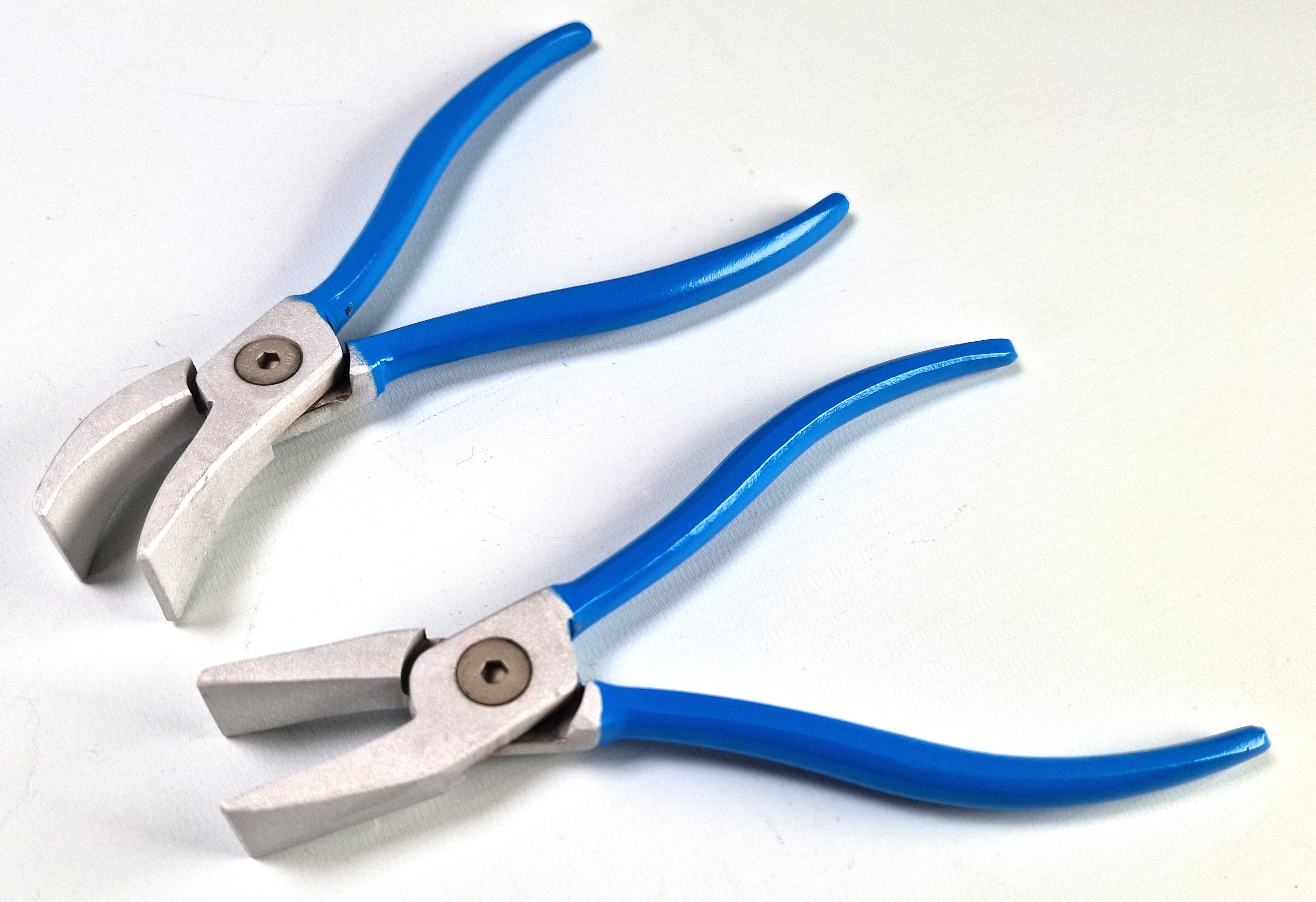 Mini Falzzangen aus Aluminium gerade & 45° gebogen Profi Falzzange Made Germany