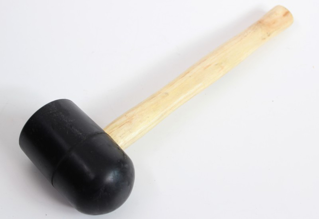 Gummihammer 60 mm Schonhammer Pflasterhammer Pflaster Stein Hammer aus Gummi zäh