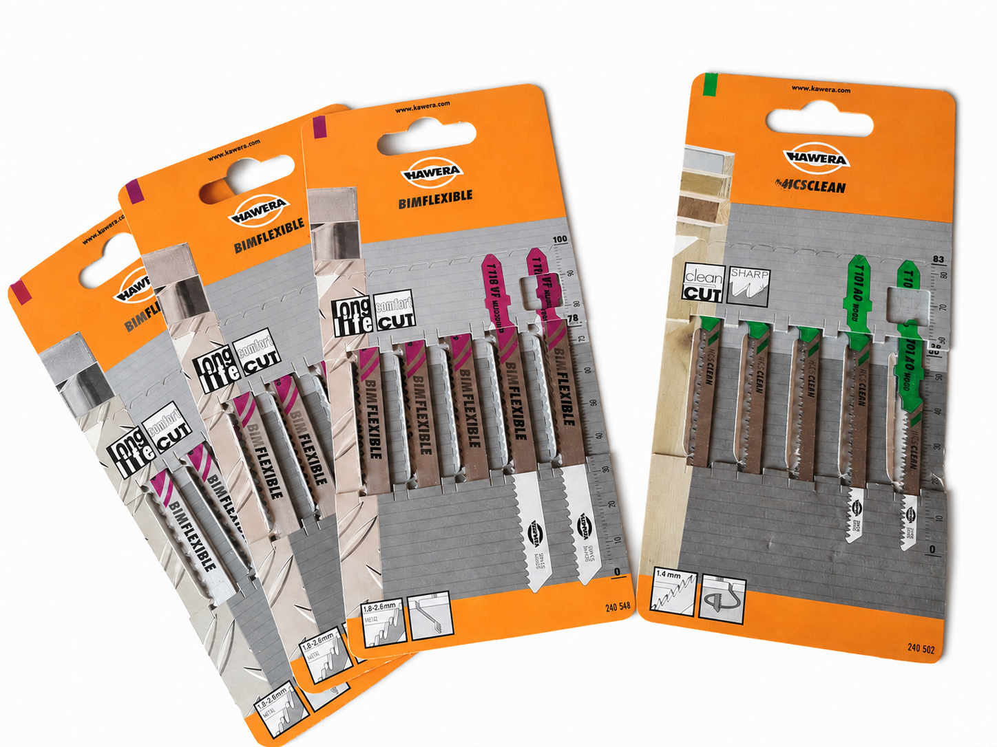 20 x HAWERA Stichsägeblätter T118VF & T101AO Sägeblatt Aluminium Metall Holz