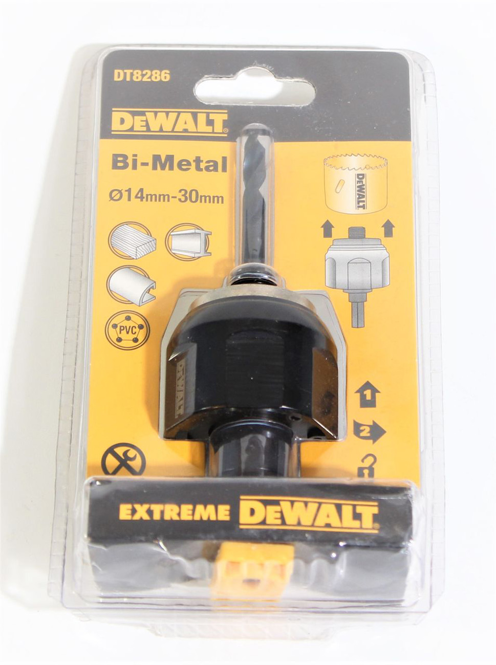 DEWALT Schnellspanndorn Spanndorn Zentrierbohrer Schnellspannsystem Ø 14mm- 30mm