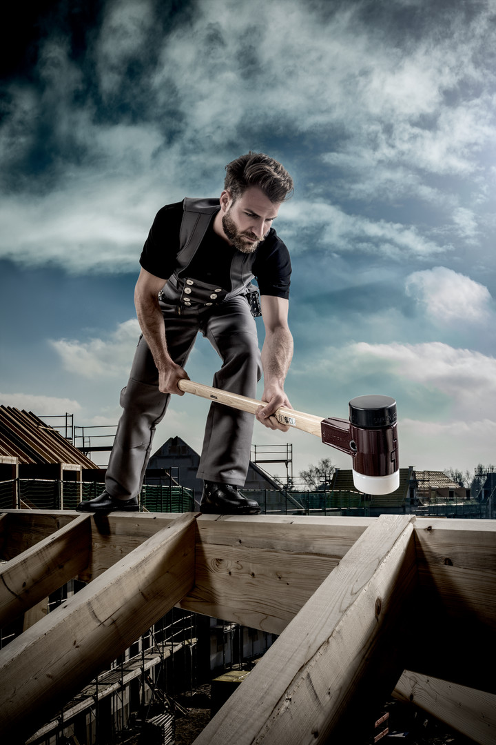 SIMPLEX-Vorschlaghammer, Superplastik; mit Tempergussgehäuse und Hickorystiel | D=80 mm | 3007.081 SIMPLEX-Vorschlaghammer, Gummikomposition / Superplastik; mit Tempergussgehäuse und Hickorystiel | D=60 mm | 3027.061