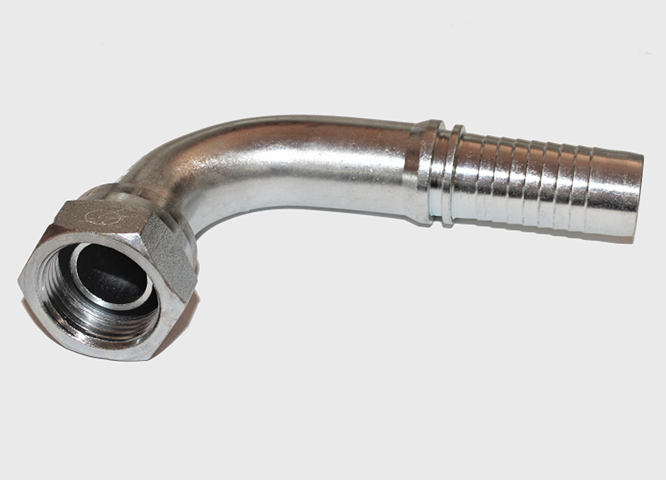 2 x Złącze węża hydraulicznego BALFLEX Złącze hydrauliczne DKR 90° DN25 1" BSP
